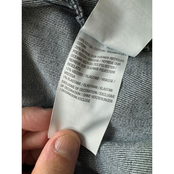 Me by Jennie Garth The Dylan Denim Jacket Washed Grey Blue Wash 1X NWT - Picture 9 of 14